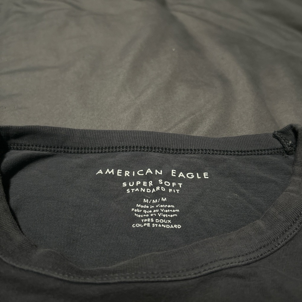 American eagle design shirt blue
